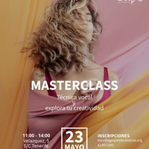 MASTERCLASS DE TÉCNICA VOCAL - IRENE DE LEMA